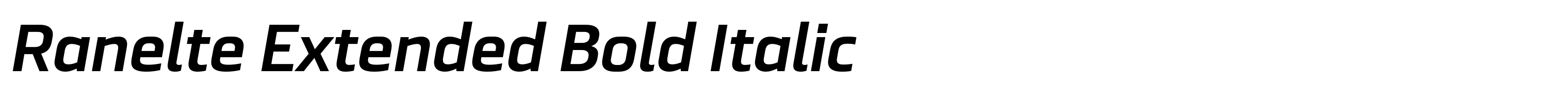 Ranelte Extended Bold Italic